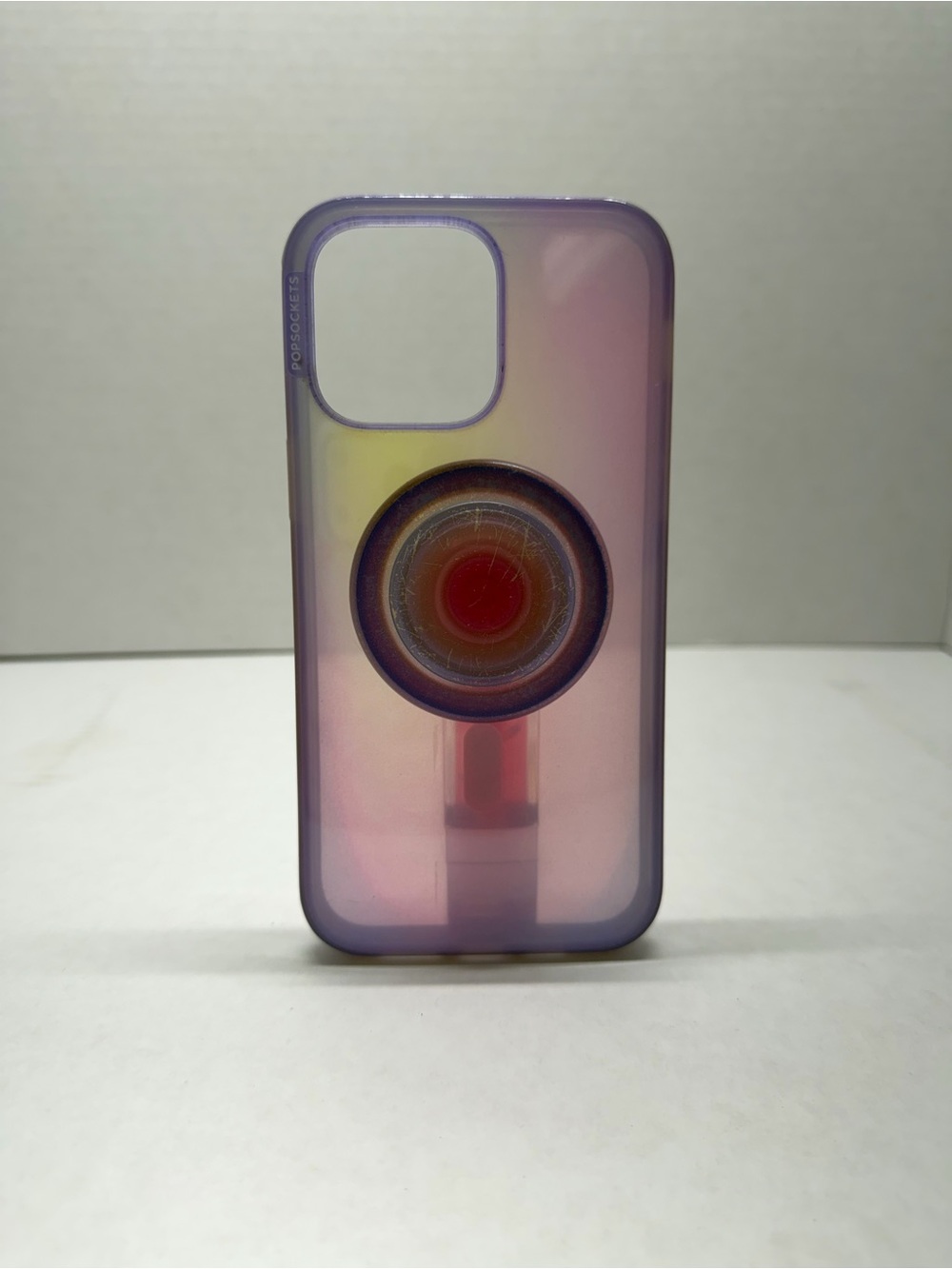 PopSocket Iridescent Purple Phone Case with Built-in PopGrip